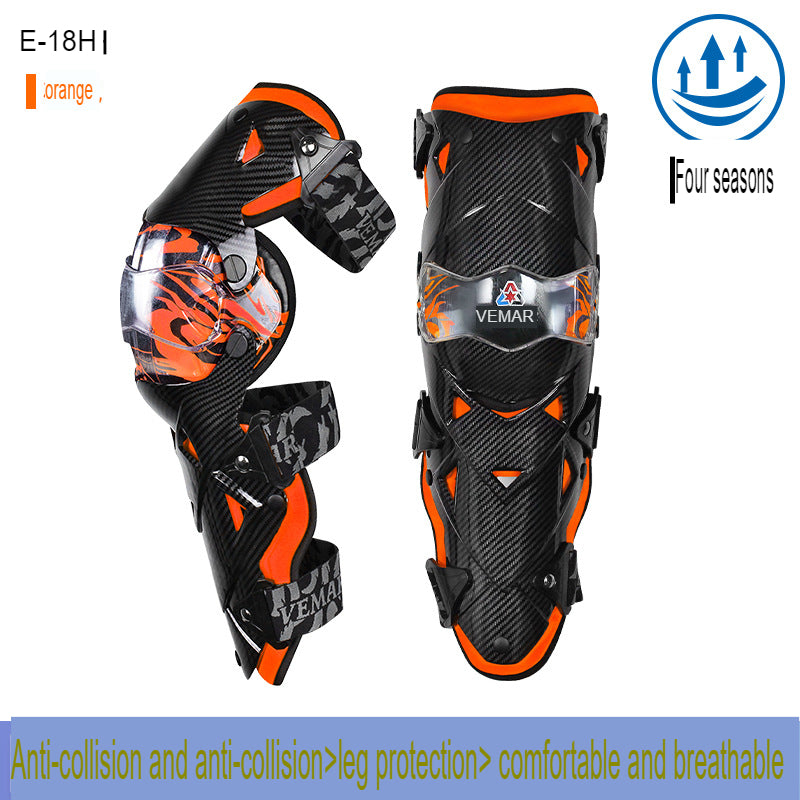 Motorcycle Knee Pads And Elbow Pads, Four-Season Anti-Fall And Wind Protection For Men And Women