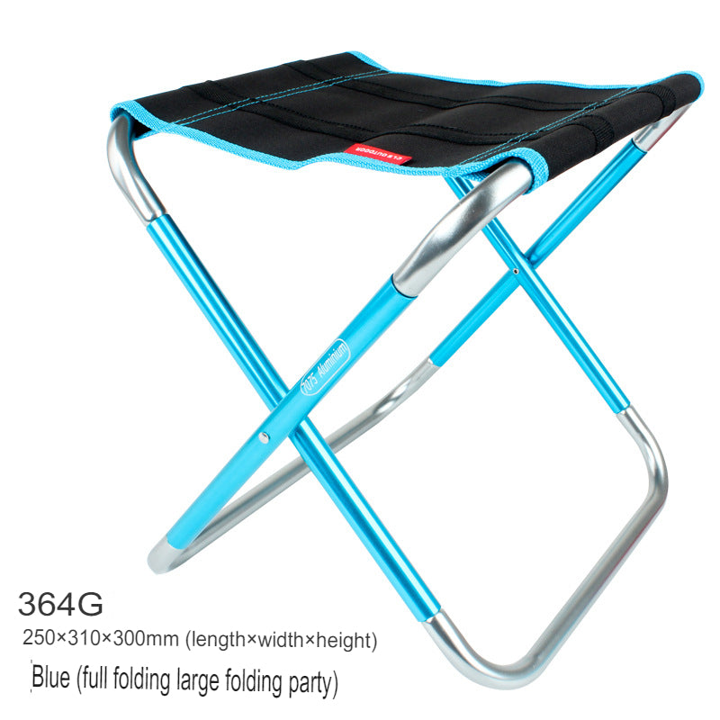 New folding stool large 7075 aluminum alloy outdoor portable barbecue fishing folding chair.