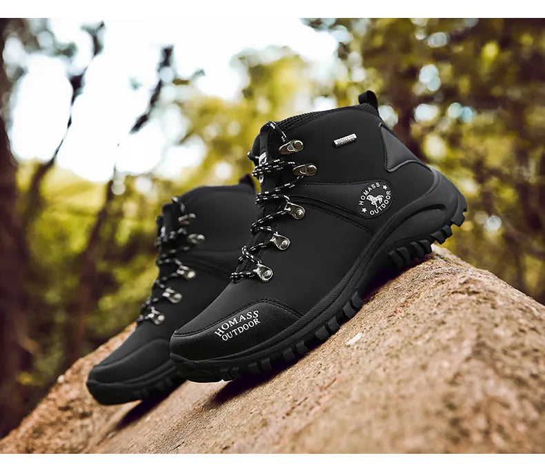 Women Anti-Slip Outdoor Boots Hiking and Trekking Lace Up Sneakers - WHS50183
