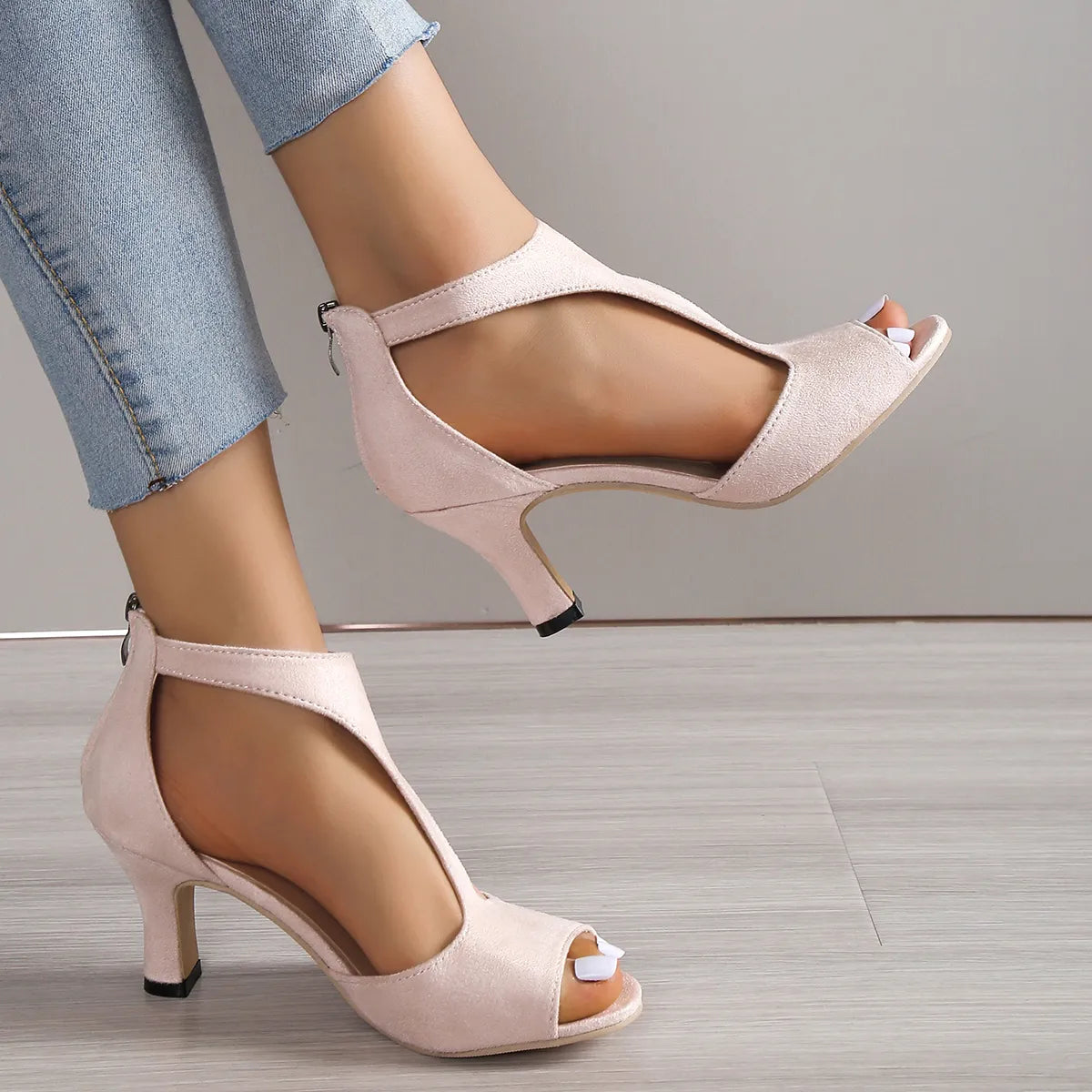 Women Summer Plain Wedge Sandals Ladies Casual Comfortable Espadrilles Platform Heels - WSHP50098