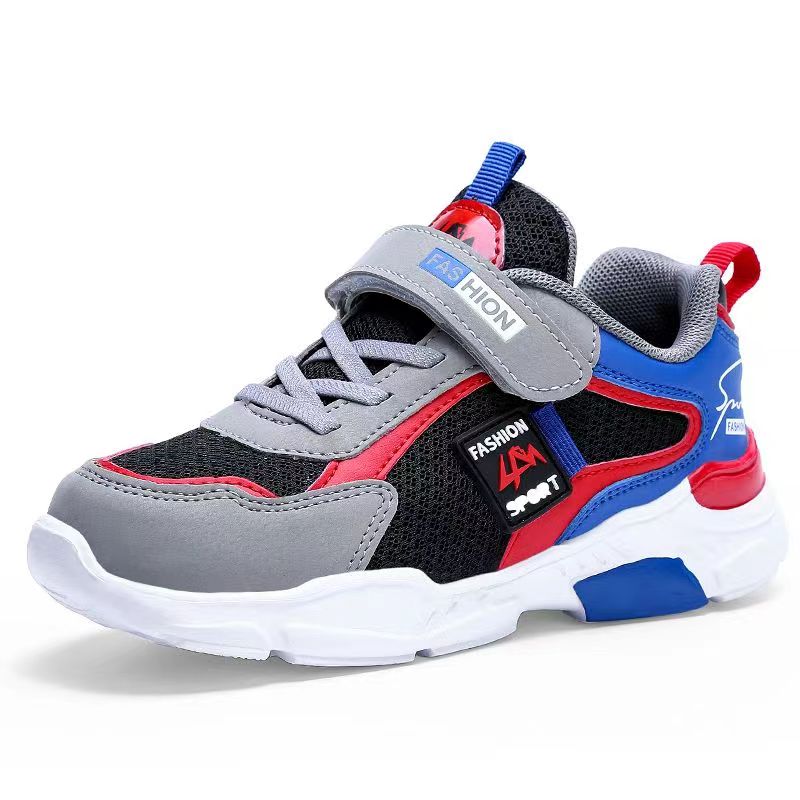 Children's Fashion Sports Shoes Boys Running Breathable Shoes Kids Winter Outdoor Lightweight Leather Sneaker - YBSD50471