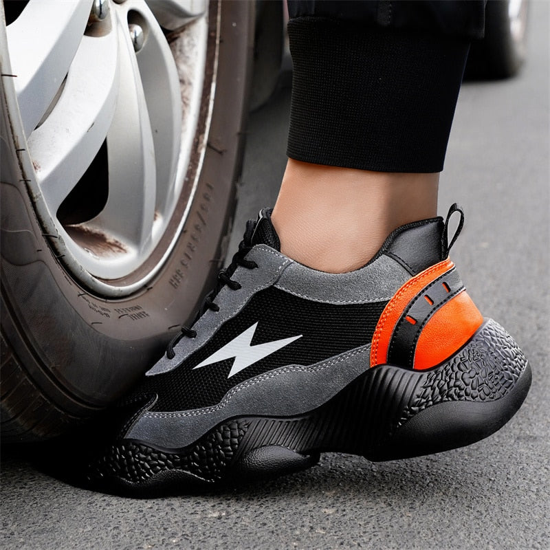 Men Steel Toe Cap Work Safety Shoes Puncture-Proof Sneakers Boots Male Footwear - MS50282