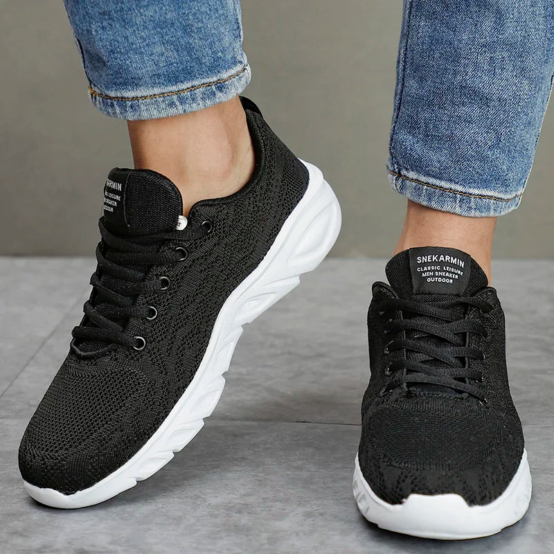 Men Mesh casual shoes Summer Breathable Sneakers Comfortable Lightweight Walking Footwear Running Shoes