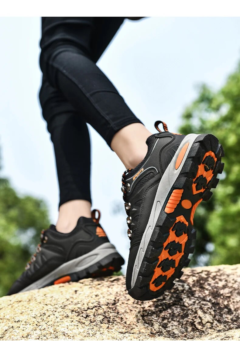 Women Hiking and Trekking Shoes Breathable Hiking Boots Outdoor Lace-Up Climbing Trekking Sneakers - WHS50178