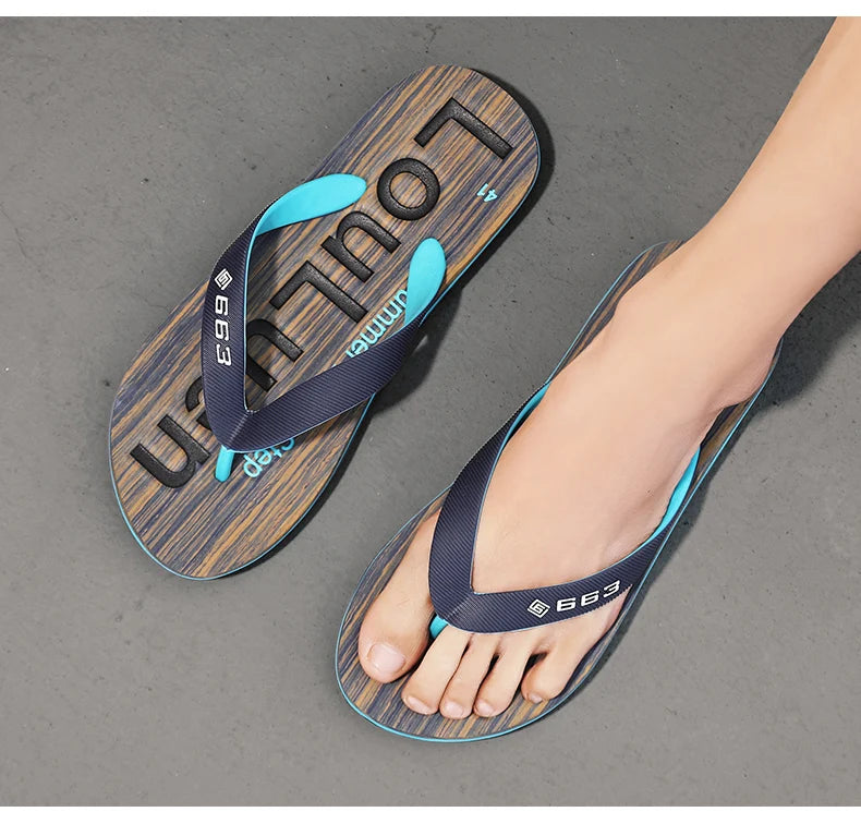 Men High Quality Brand Hot Sale Flip Flops Beach Slippers - MSL50258