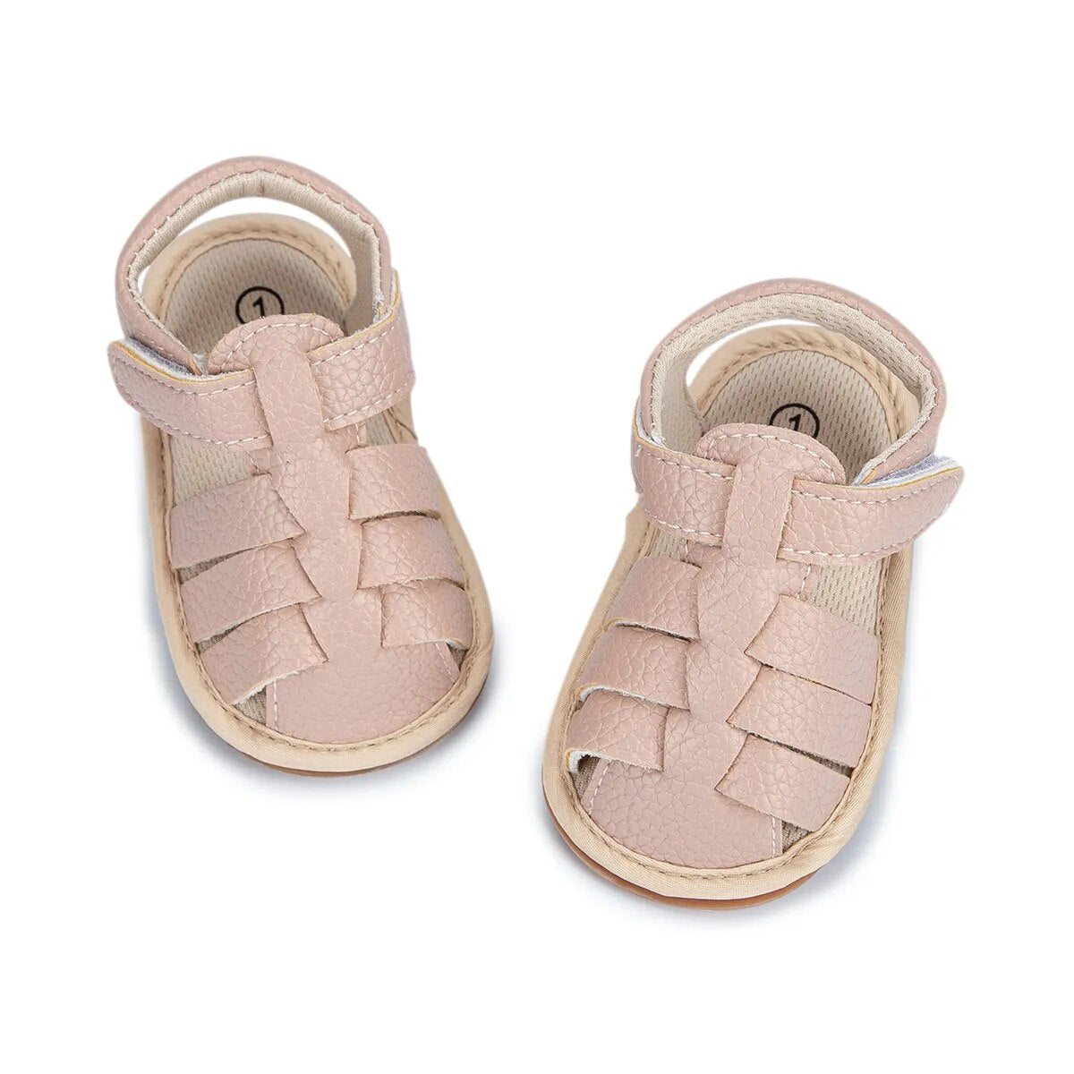 Baby Girl Summer Sandals PU Leather Shoes Baby Rubber Sole Flat Anti-slip Baby Shoes - BGSD50781