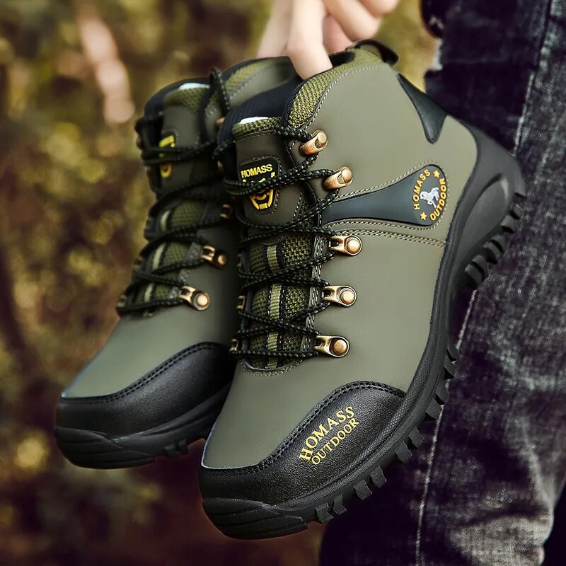 Women Anti-Slip Outdoor Boots Hiking and Trekking Lace Up Sneakers - WHS50183