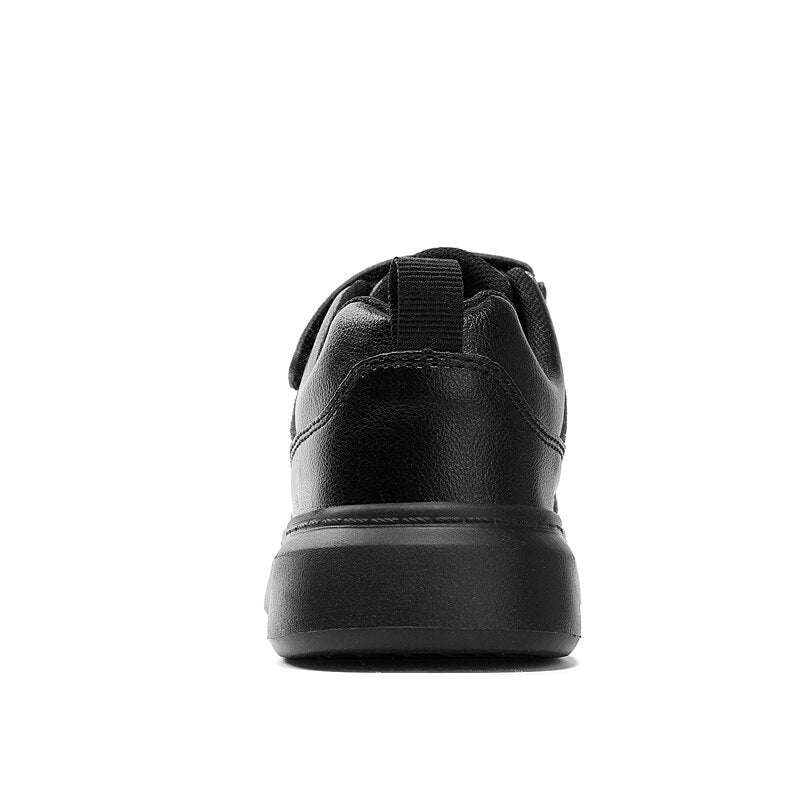 Kids Boy Sneakers Black White PU Leather Children Sneakers - YBSD50465