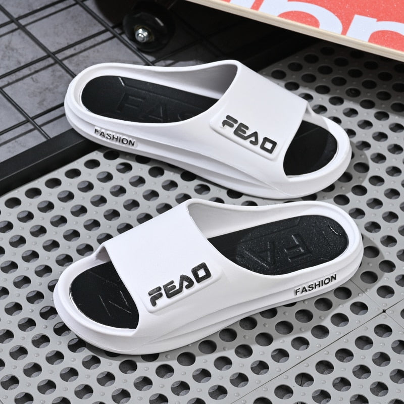 Men's Summer Fashion Slippers Net Red Sandal Slippers Outdoor Wear Indoor Bathroom Slippers - MSL50252