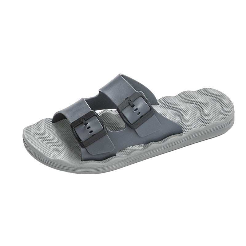 Men Slippers New Casual Stripes Sandals Summer Fashion Men Classic Flip Flops Hot Soft Beach Shoes - MSL50246