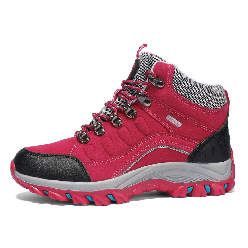Women Fashion Spring Outdoor High Top Non-slip Hiking Shoes - WHS50162