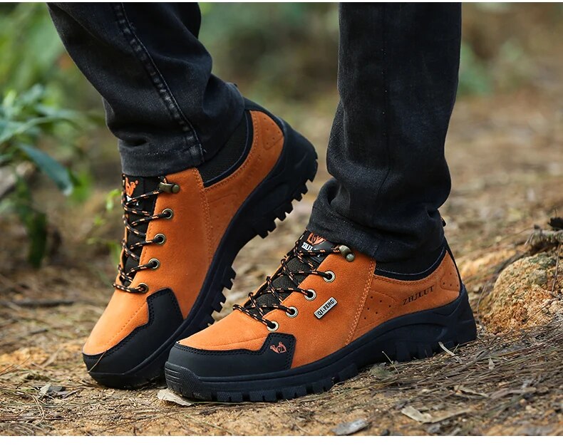 Women Summer Winter Classics Hiking Shoes Leather Sneakers Trendy Comfortable Waterproof Shoes - WHS50185