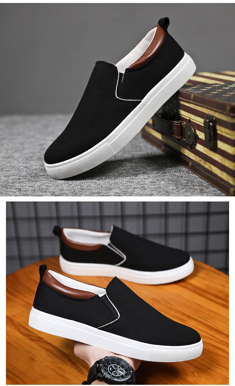 Men Canvas Shoe Casual Sneaker Comfortable Male Flats Loafers - MCS50328