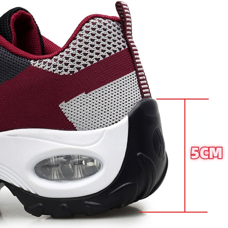 Women Sneakers Air Cushion Walking Shoes Breathable Gym Jogging Shoes for Woman - WHS50168