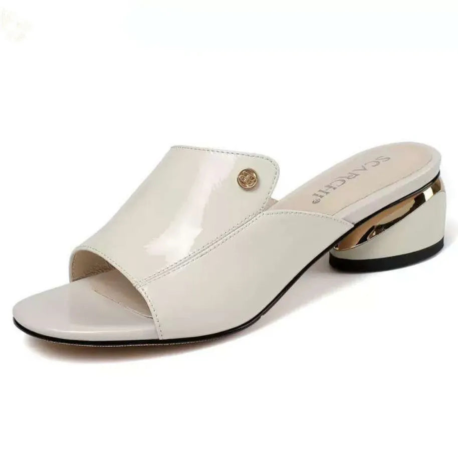 Women Sandals Pu Soft Leather Flipflop Summer Fashion Heels - WSD50228