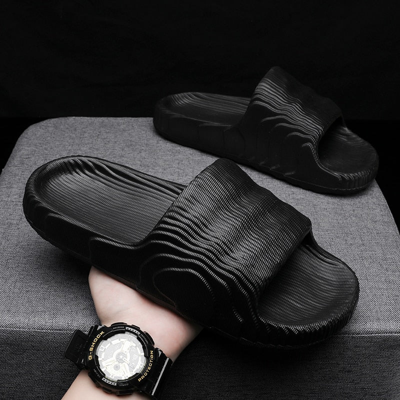 Men Solid Color Slippers Outdoor Indoor Casual Sandals Comfortable Upper - MSL50248
