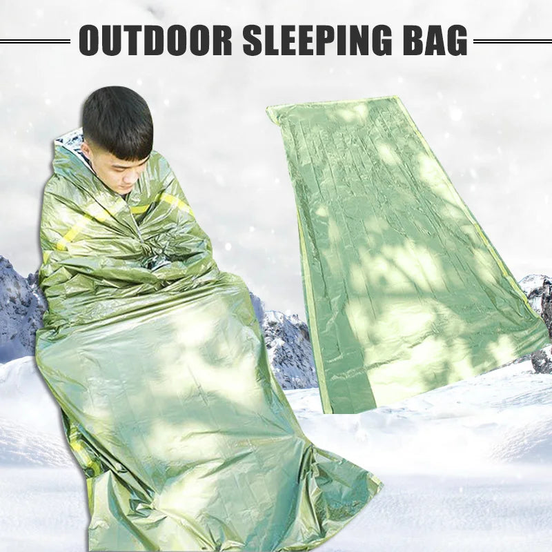 Outdoor PE Orange Emergency Sleeping Bag Disaster Relief Cold Protection Heat Insulation Emergency Sleeping Bag