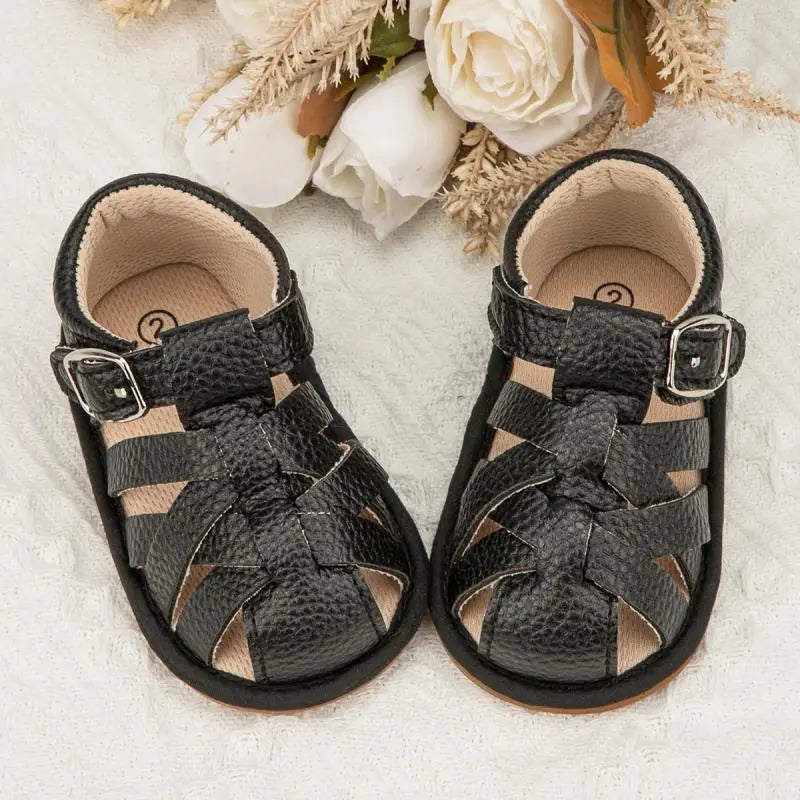 Baby Summer Sandals Infant Boy Shoes Rubber Soft Sole Non-Slip Toddler Sandals - BBSD50728