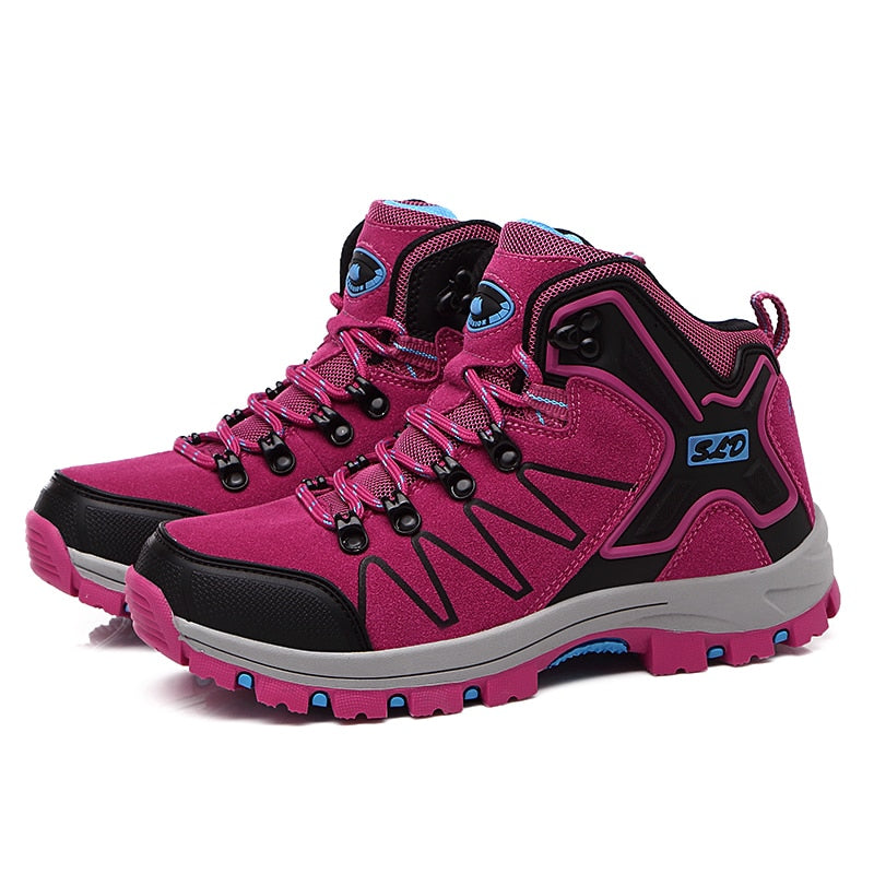 Women Boots Waterproof Hiking Shoes Female Snow Boots Platform Keep Warm Ankle Boots - WHS50171