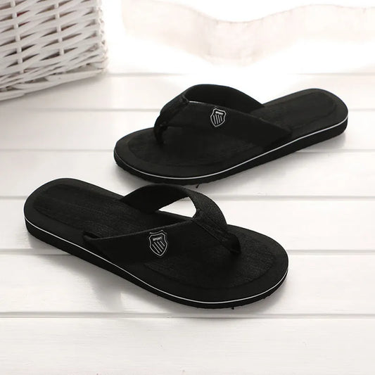Men Summer Flip Flops Beach Slippers Sandals Non-Slip Home Indoor House Anti-Slip Slippers - MSL50255