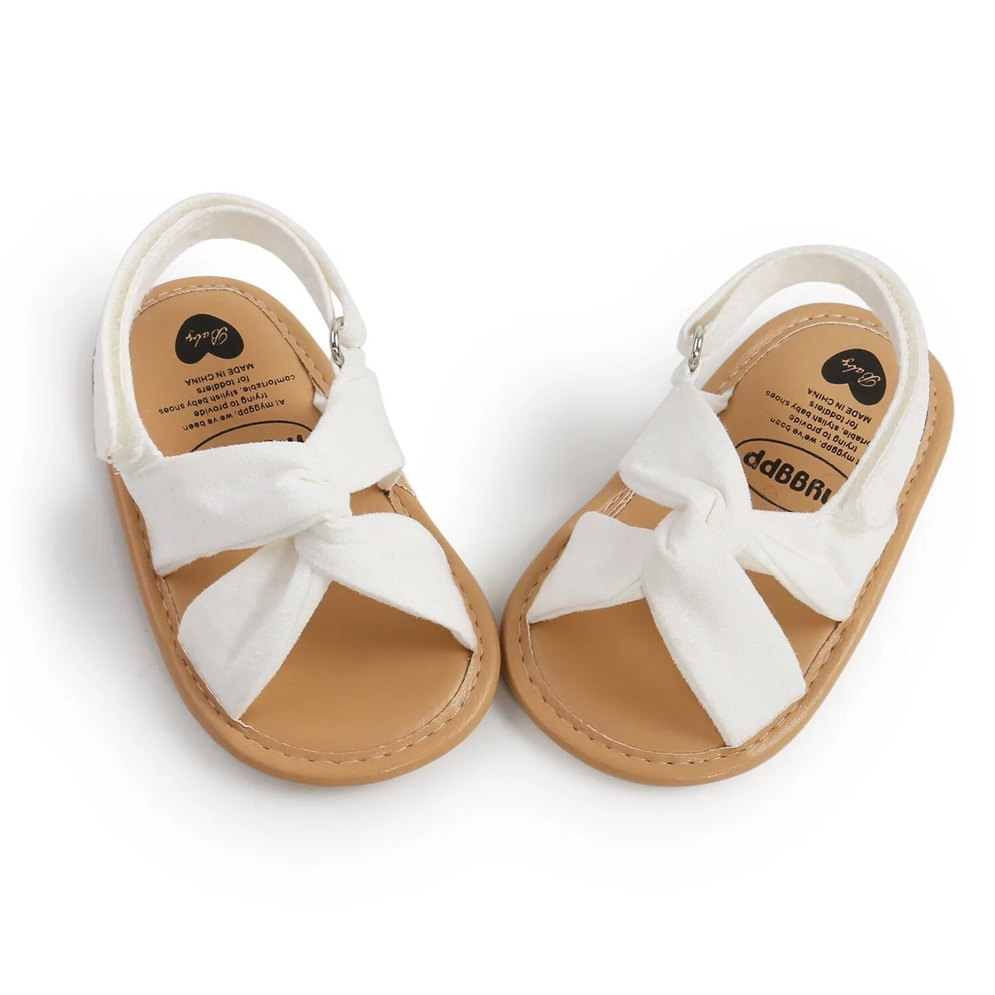 Baby Infant Girl Summer Sandals Princess Flat Anti-Slip Rubber Sole Light Weight Toddler Crib Shoes - BGSD50779
