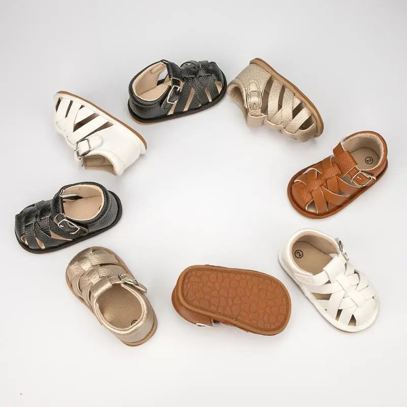 Baby Summer Sandals Infant Boy Shoes Rubber Soft Sole Non-Slip Toddler Sandals - BBSD50728
