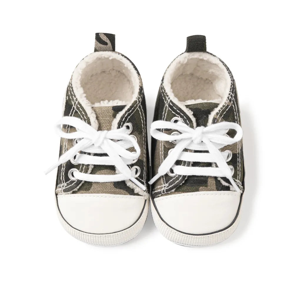 Baby Girl Shoes Star Flash Canvas Sneakers Multicolor Anti-Slip Sole Newborn Infant Shoes - TGSH50693