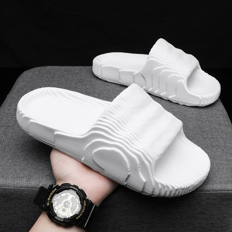 Men Solid Color Slippers Outdoor Indoor Casual Sandals Comfortable Upper - MSL50248