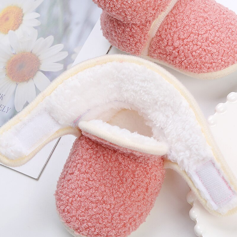 Winter Sweet Newborn Baby Girls Princess Winter Boots First Walkers Soft Soled Shoes - TGSH50684