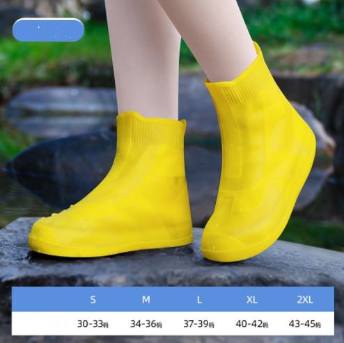 Women silicone rubber boots and waterproof shoe covers children on a rainy day outdoor rain boots - WRB50112