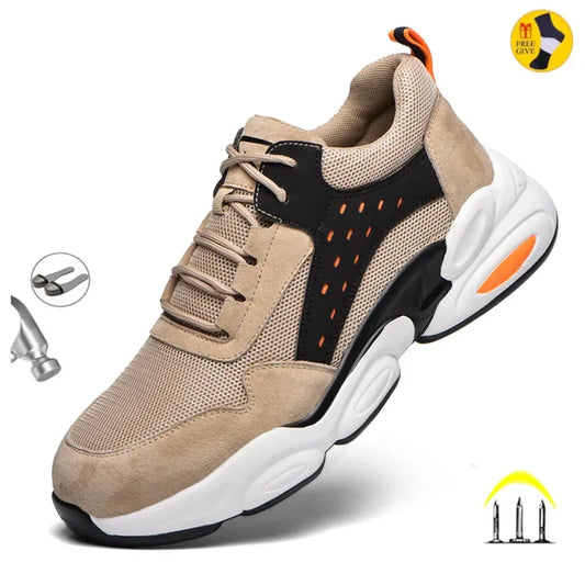 Man Safety Boots Anti-smashing Safety Shoes Indestructible Security Shoes Work Boots Sneakers - MS50291