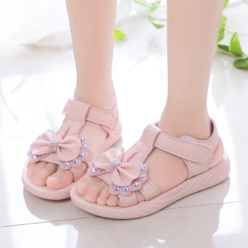 Kids Girls sandals summer new children's foreign style princess shoes big children girls soft Sandals - YGSD50611