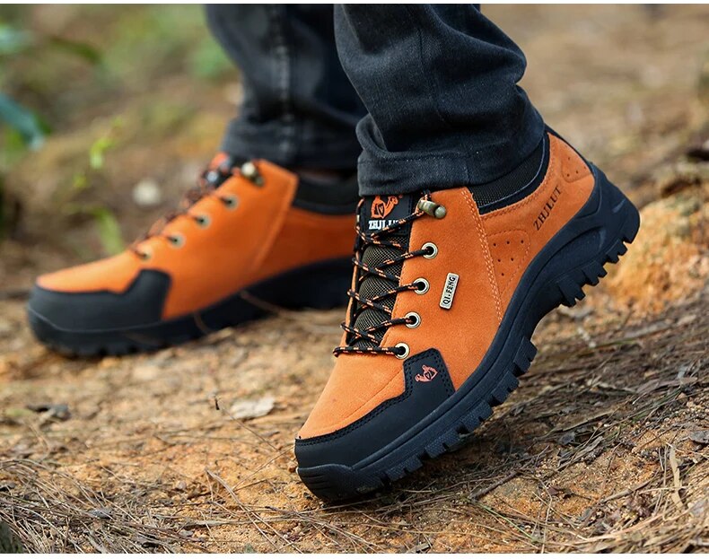 Women Summer Winter Classics Hiking Shoes Leather Sneakers Trendy Comfortable Waterproof Shoes - WHS50185