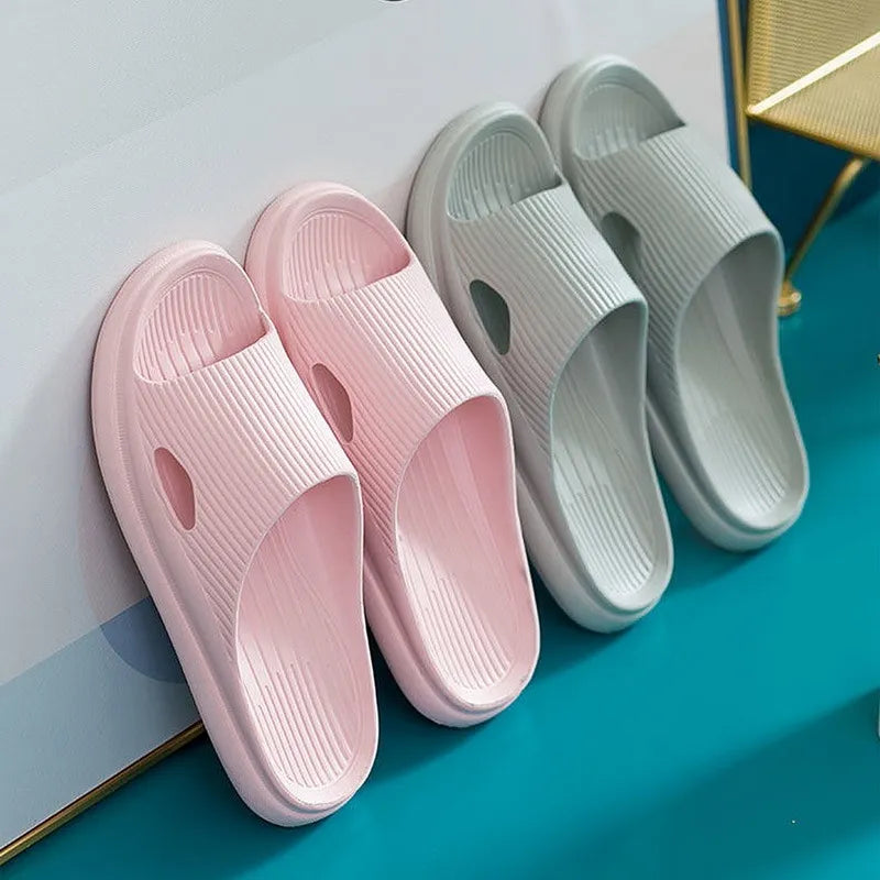 Men Fashion Home Slippers Slip On Flats Hotel Indoor Floor Flat Non-Slip Sandals