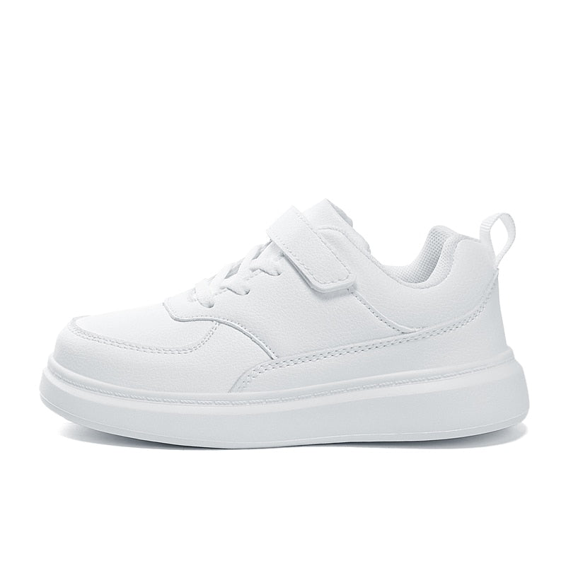Kids Boy Sneakers Black White PU Leather Children Sneakers - YBSD50465