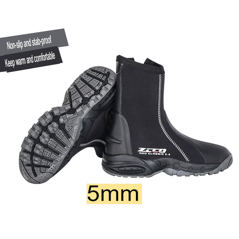 New 5mm Diving Shoes, Diving Boots, Outdoor Beach Tracing Shoes, Non-Slip Snorkeling Fins, Equipment Diving Boots
