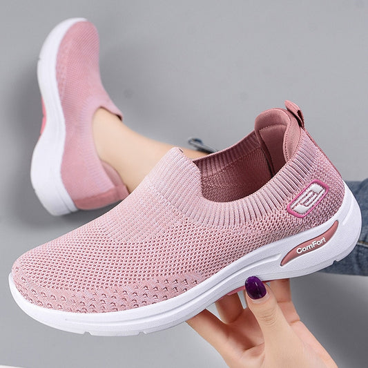 Fashion Women Running Flats Breathable Casual Outdoor Light Weight Sneakers - WSA50004