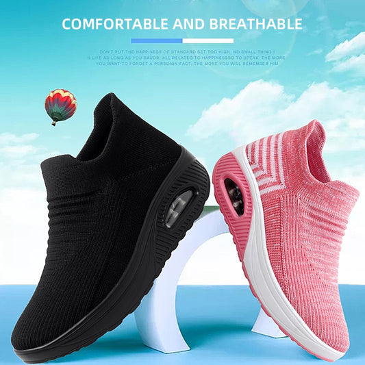 Women Casual Shoes Lightweight Breathable Comfortable Soft Air Cushion Sneakers Shoes -  WSA50002
