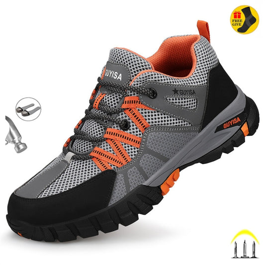 Men Work Sneakers Steel Toe Shoes Safety Shoes Puncture-Proof Work Shoes - MS50284